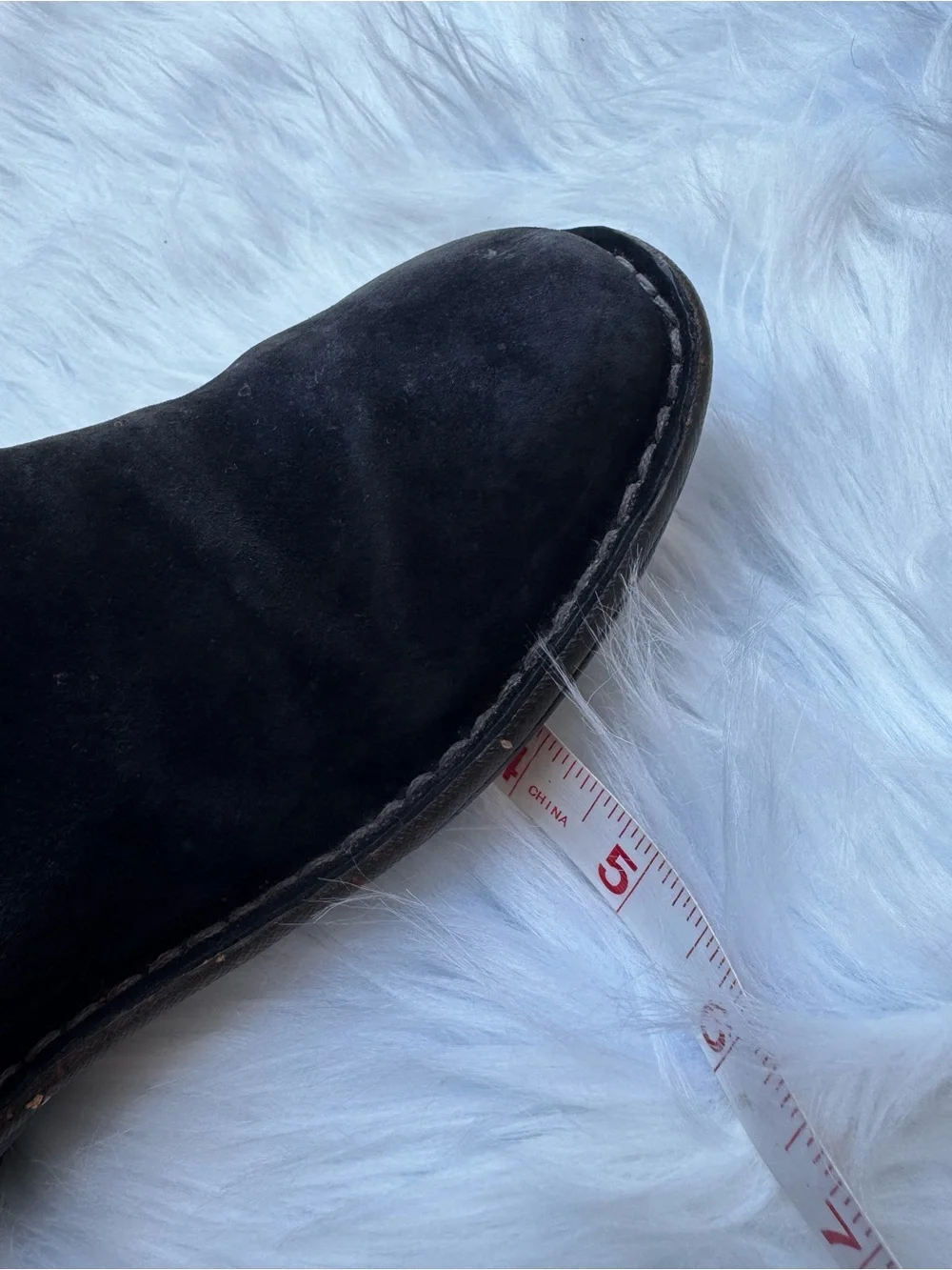 UGG Kaylana Black Suede Leather Knit Cuff Pull on Winter Boots Rubber Sole Sz 7